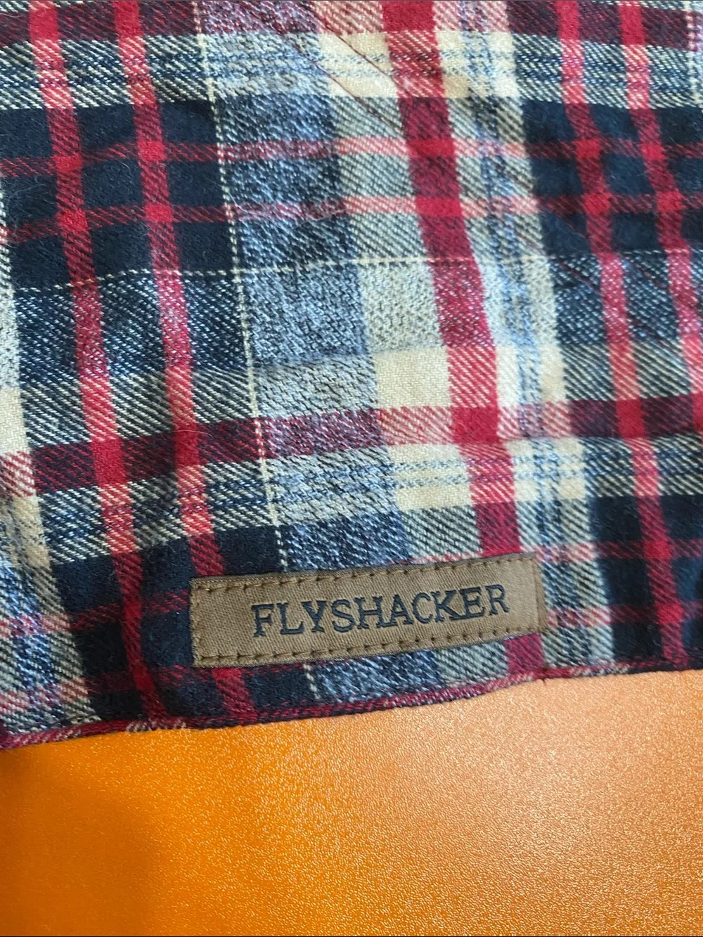 Red Plaid Flannel “Flandana” Bandana Under Collar for Dogs 100% Cotton Outdoor